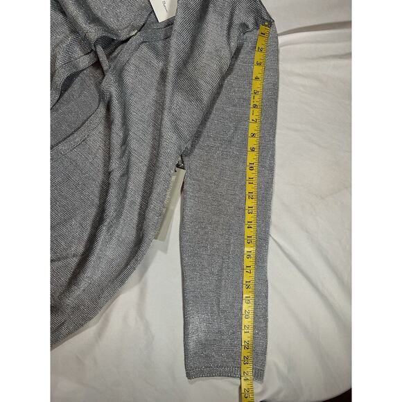 Vintage Worth Cardigan Womens Size Medium Silver Sparkle Designer Classic NWT - Picture 7 of 7